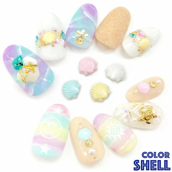 楽天市場】【☆カラフルシェル☆】ネイルパーツ [マカロンカラーシェル