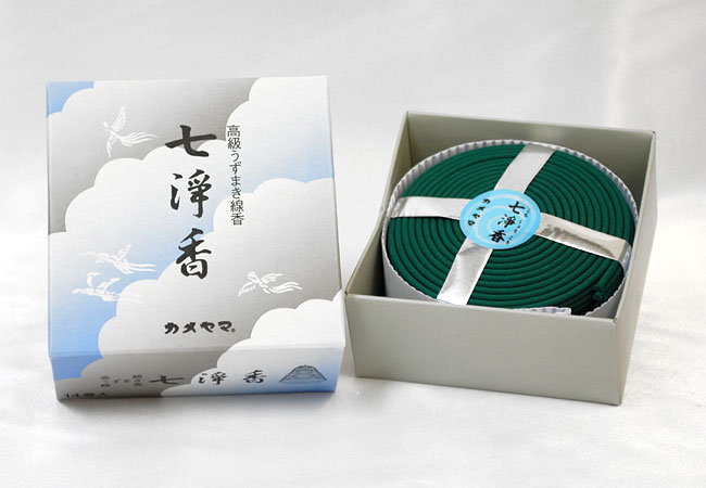 楽天市場】【渦巻線香】【糸付タイプ】「七浄香 14巻き入り」つり糸