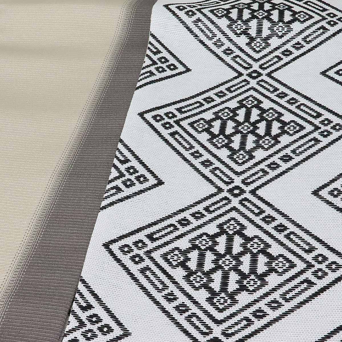 楽天市場】宝来屋 半幅帯 紙こぎん四寸 -30C- 大菱 白 米沢織 長尺 絹