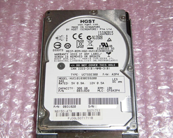 楽天市場】NEC N8150-479 SAS 300GB 10K 2.5インチ 中古ハードディスク