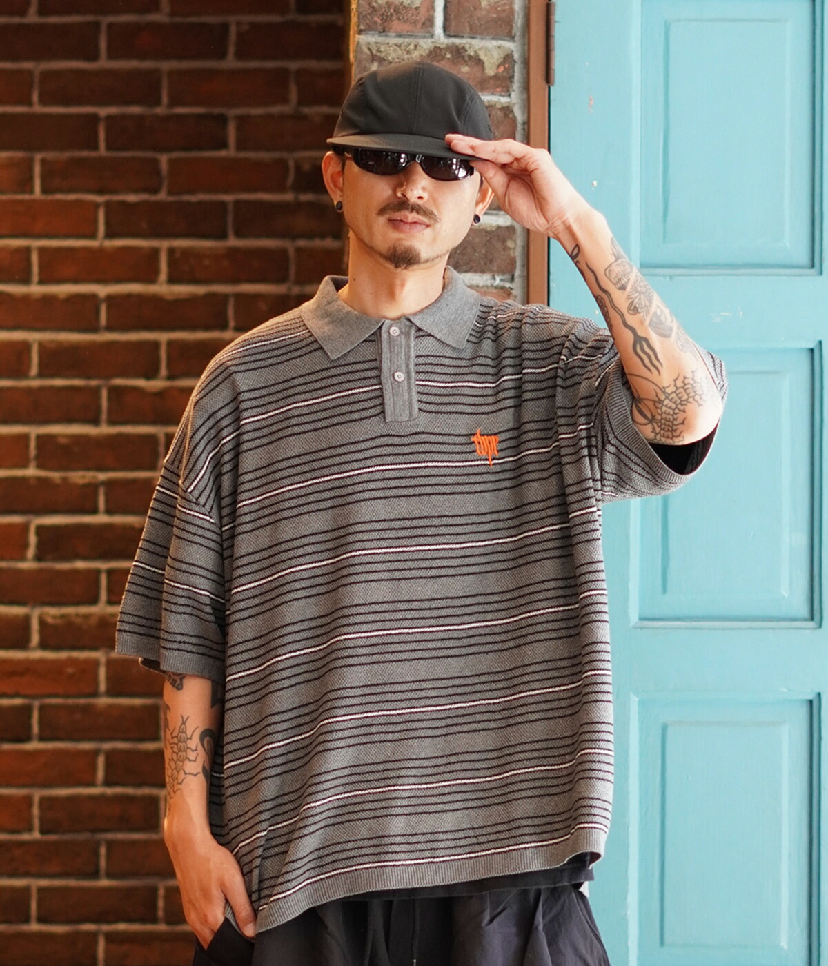 楽天市場】[送料無料]TIGHTBOOTH : TBPR / BORDER KNIT POLO SHIRT