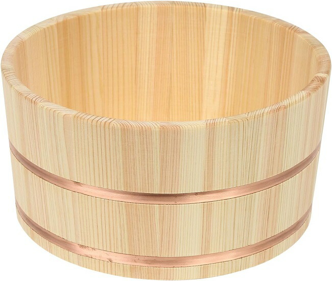 楽天市場】【檜王】 ひのき 湯桶 銅タガ 日本製 【 木製 檜 桧木 風呂