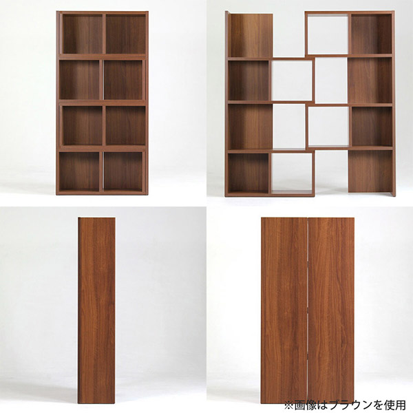 楽天市場】オープンラック 白 飾り棚 フリーラック 木製 本棚 奥行25cm