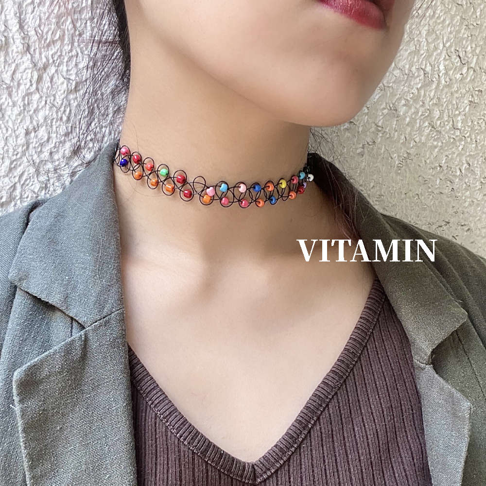 楽天市場】そっとの延ばして着けるだけ。ビーズでアクセントをつけた