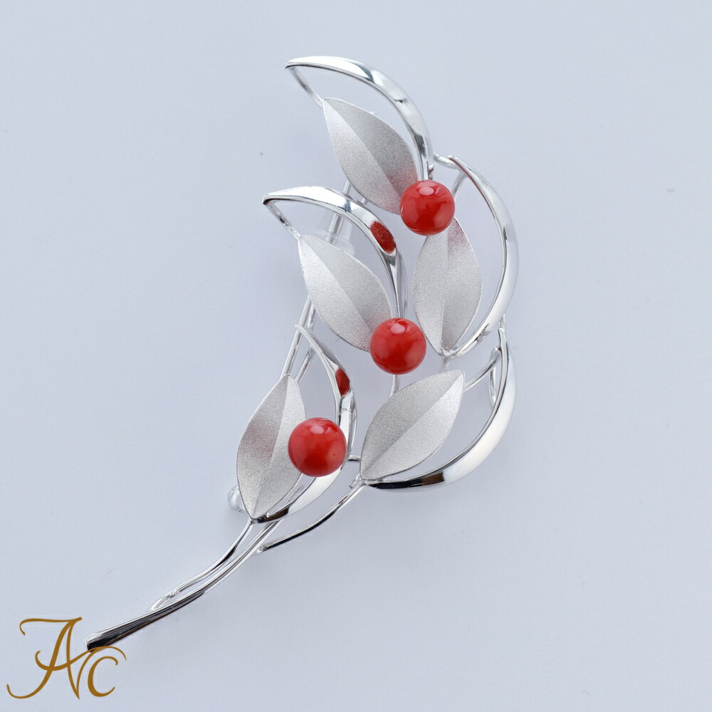 楽天市場】≪1年保証付き≫ 赤珊瑚5.5ミリ玉3個付きシルバー 上品 希少