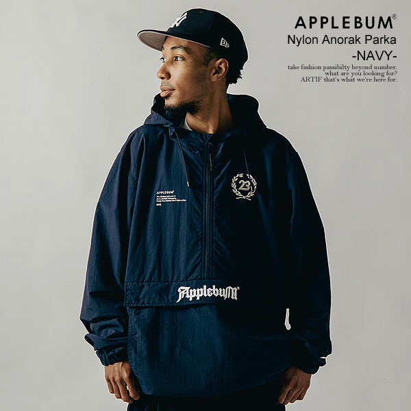 楽天市場】APPLEBUM アップルバム Nylon Anorak Parka -NAVY- メンズ