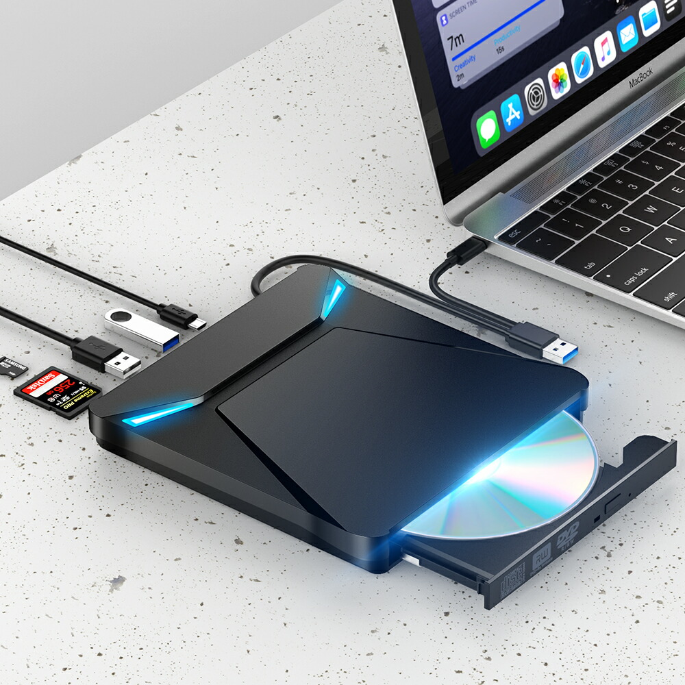 楽天市場】DVDドライブ 外付け USB3.0 CD/DVDプレイヤー 高速