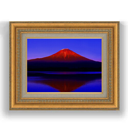 楽天市場】田崎広助 「 朱富士 」( 赤富士 ) 油絵 ・ 油彩画 F0 ( 0号