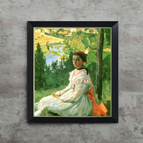 楽天市場】【油絵 直筆仕上げ】フレデリック・バジール 村の眺め F10