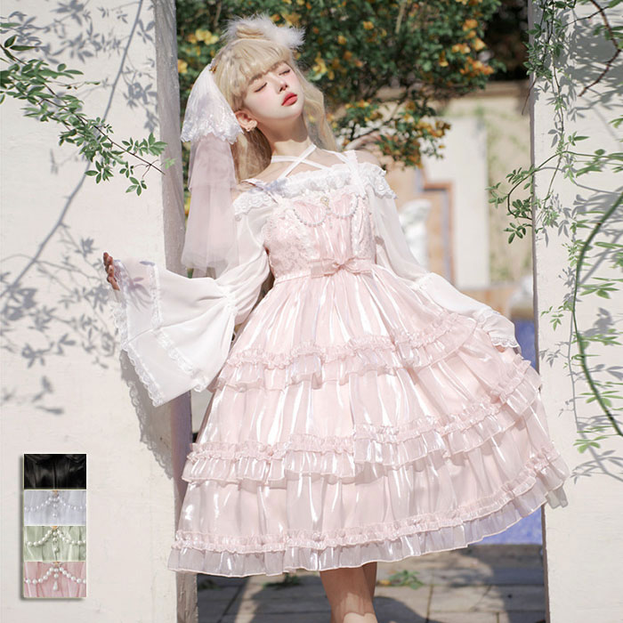 楽天市場】ロリータ ジャンパースカートコスプレ ワンピース 全4色