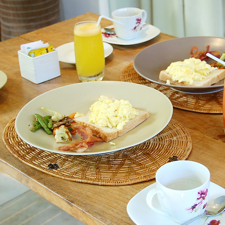 楽天市場】アタ製 アジアン ランチョンマット バリ島産 柄付きタイプ