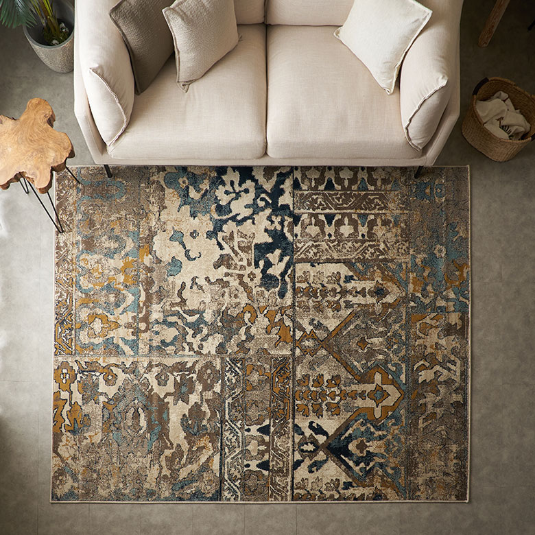 楽天市場】ラグ ラグマット ウィルトン織 幾何学模様 エジプト製 約