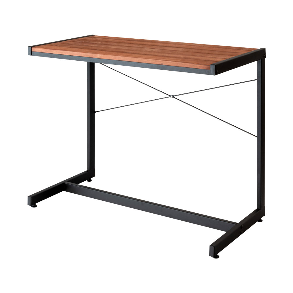 楽天市場】デスク パソコンデスク PCデスク 木製 天然木 アイアン