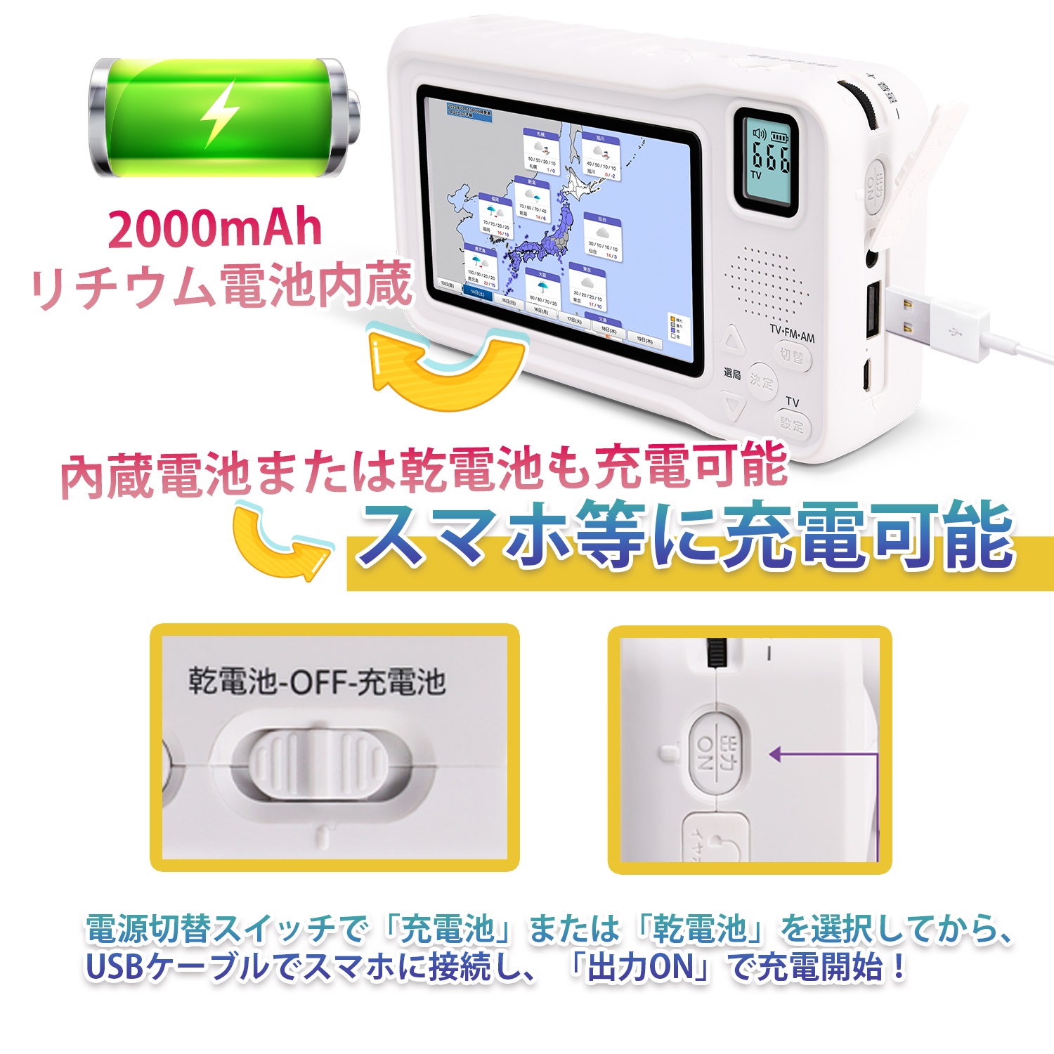 楽天市場】【ランキング上位獲得】 携帯テレビ ワンセグ テレビ