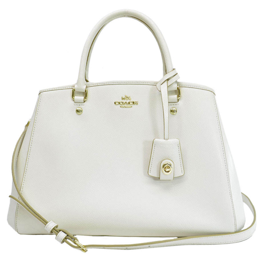 楽天市場】コーチ COACH バッグ ホワイトxゴールド レザーx金属素材