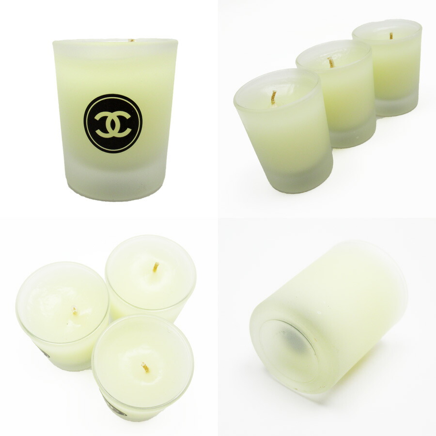 楽天市場】シャネル CHANEL キャンドル3点セット ココマーク