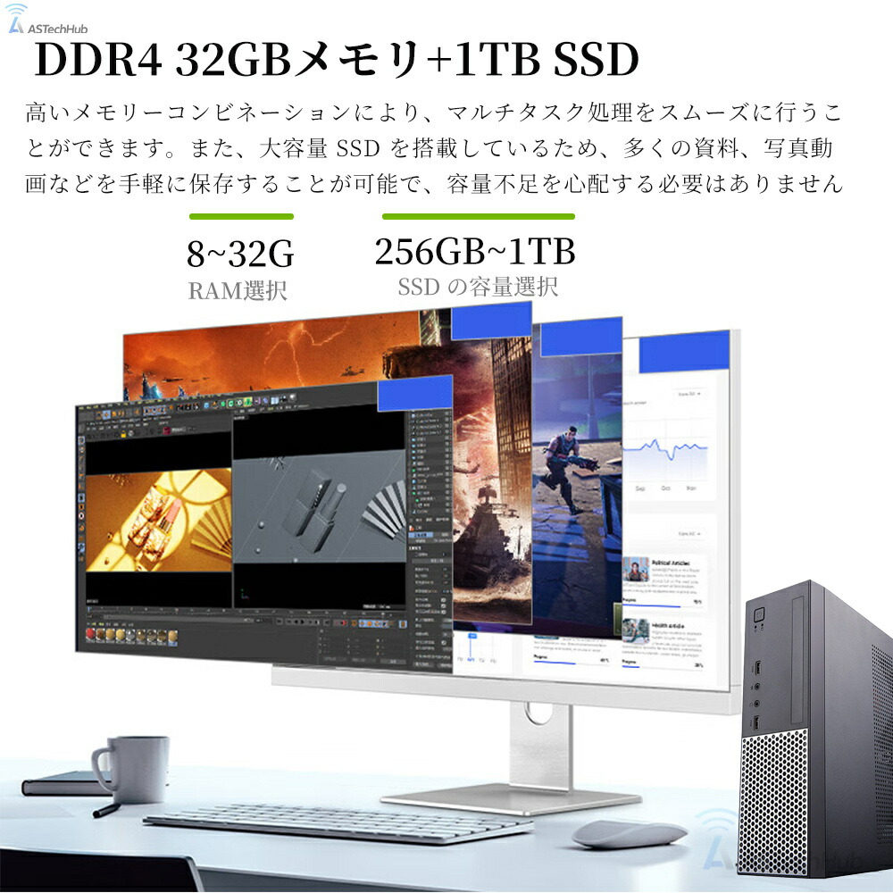 楽天市場】＼新品・DVDドライブ付き／デスクトップパソコン office付き