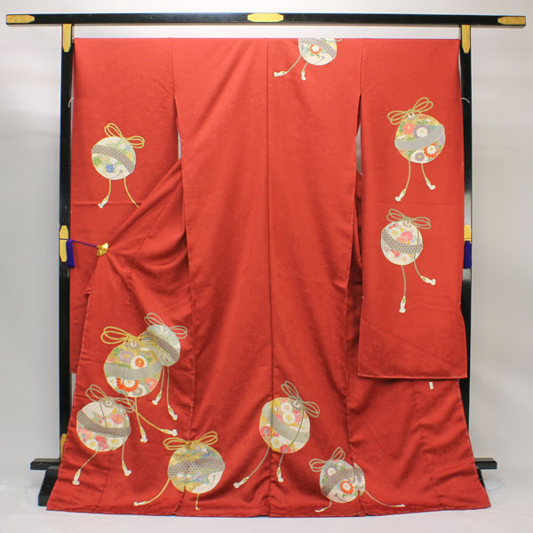 楽天市場】着物 振袖 伊と幸生地 手描き京友禅 金駒刺繍 金箔加工 鈴