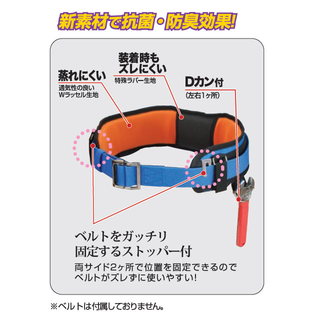 楽天市場】SNB-80BK サポートベルト ロングタイプストッパー付 ( diy