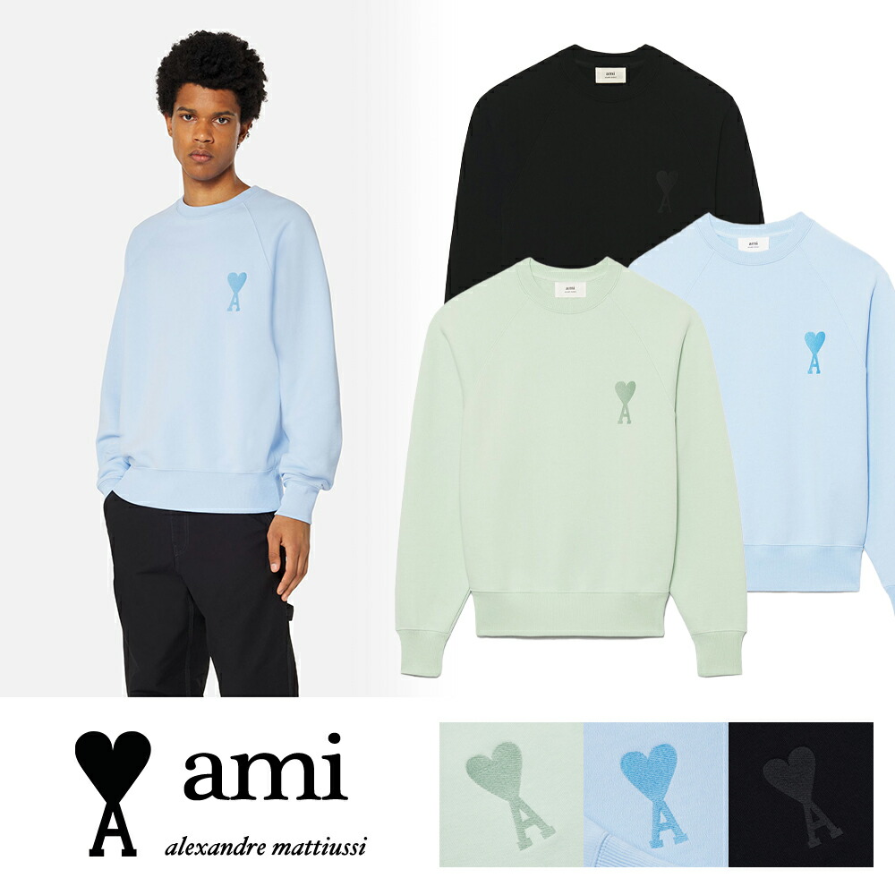 楽天市場】AMI PARIS｜アミパリ コットン スウェットTシャツ USW002