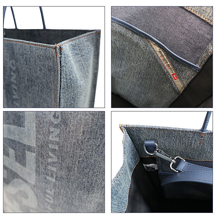 楽天市場】【DIESEL】 ディーゼル X08919 P4636 DSL SHOPPER L FD X