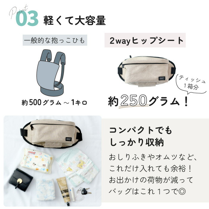 楽天市場】ヒップシート ショルダーバッグ 抱っこ紐 抱っこひも 出産