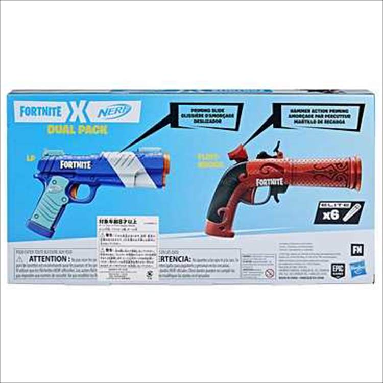 楽天市場】F6243 ナーフ フォートナイト DUAL PACK 公園 お外 屋外