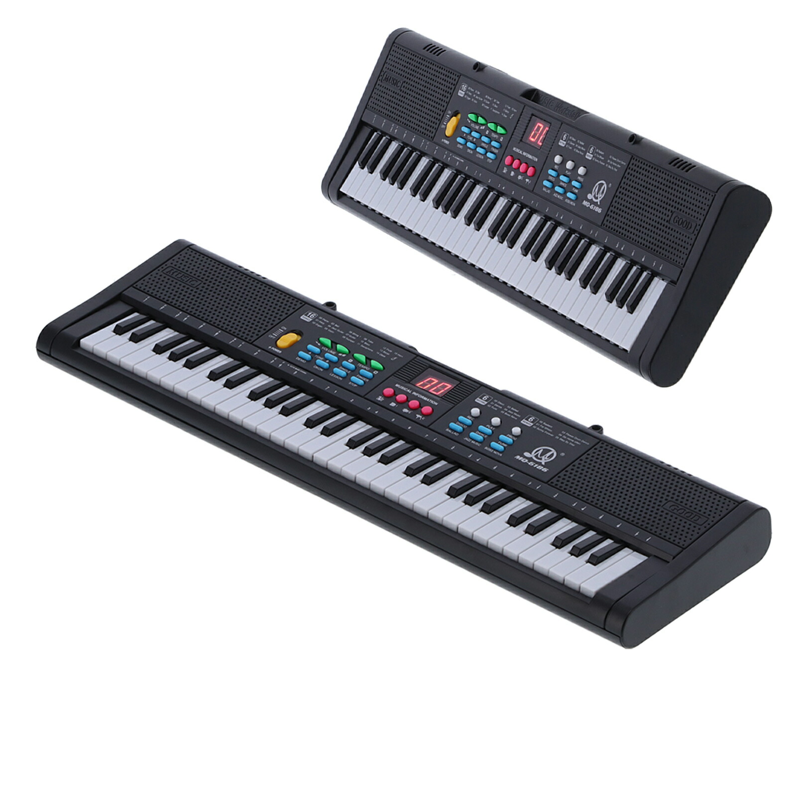 楽天市場】電子ピアノ キーボード スリム設計 超軽量 61鍵盤 電子
