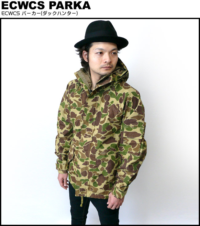 楽天市場】【送料無料】ECWCS パーカー（ダックハンター）【ゴアテック