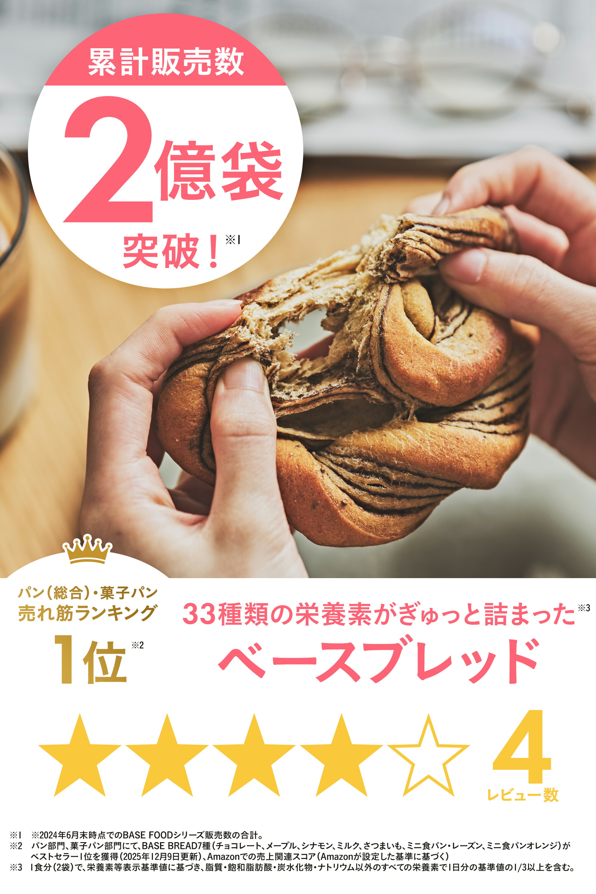 楽天市場】ベースブレッド 4種 8袋 パン [チョコ・メープル・シナモン