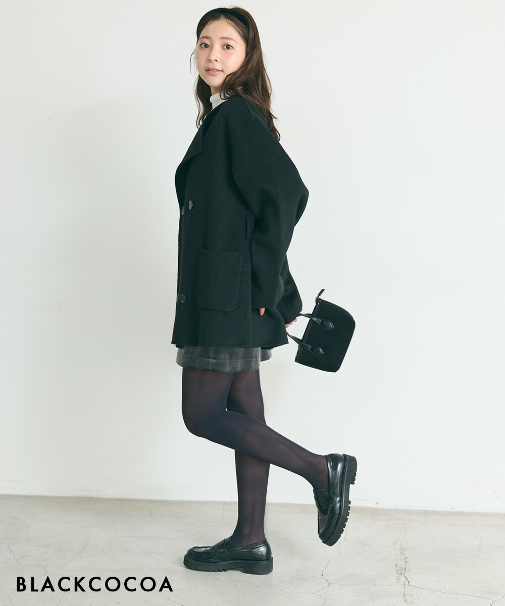 楽天市場】ノーカラー2WAYリバーミドルコート｜アウター ノーカラー