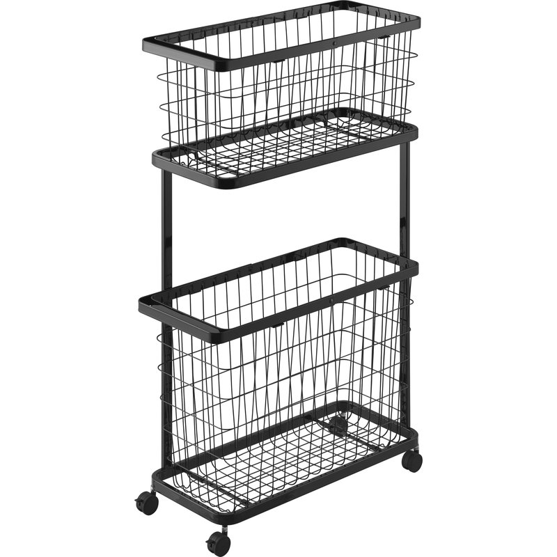 楽天市場】豪華2大特典！ 《 山崎実業 ランドリーワゴン+バスケット