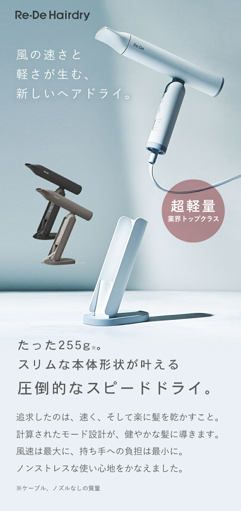 楽天市場】【楽天1位/送料無料/もれなくプレゼント付】Re・De Hairdry