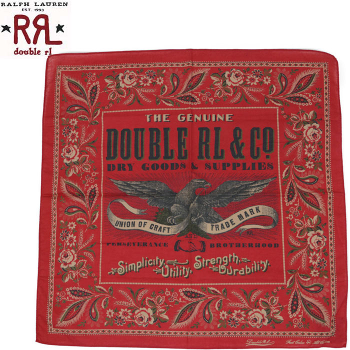 楽天市場】RRL ラルフローレン ダブルアールエル イーグル バンダナ
