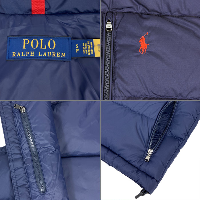 楽天市場】ラルフローレン POLO Ralph Lauren ダウン ベスト ネイビー