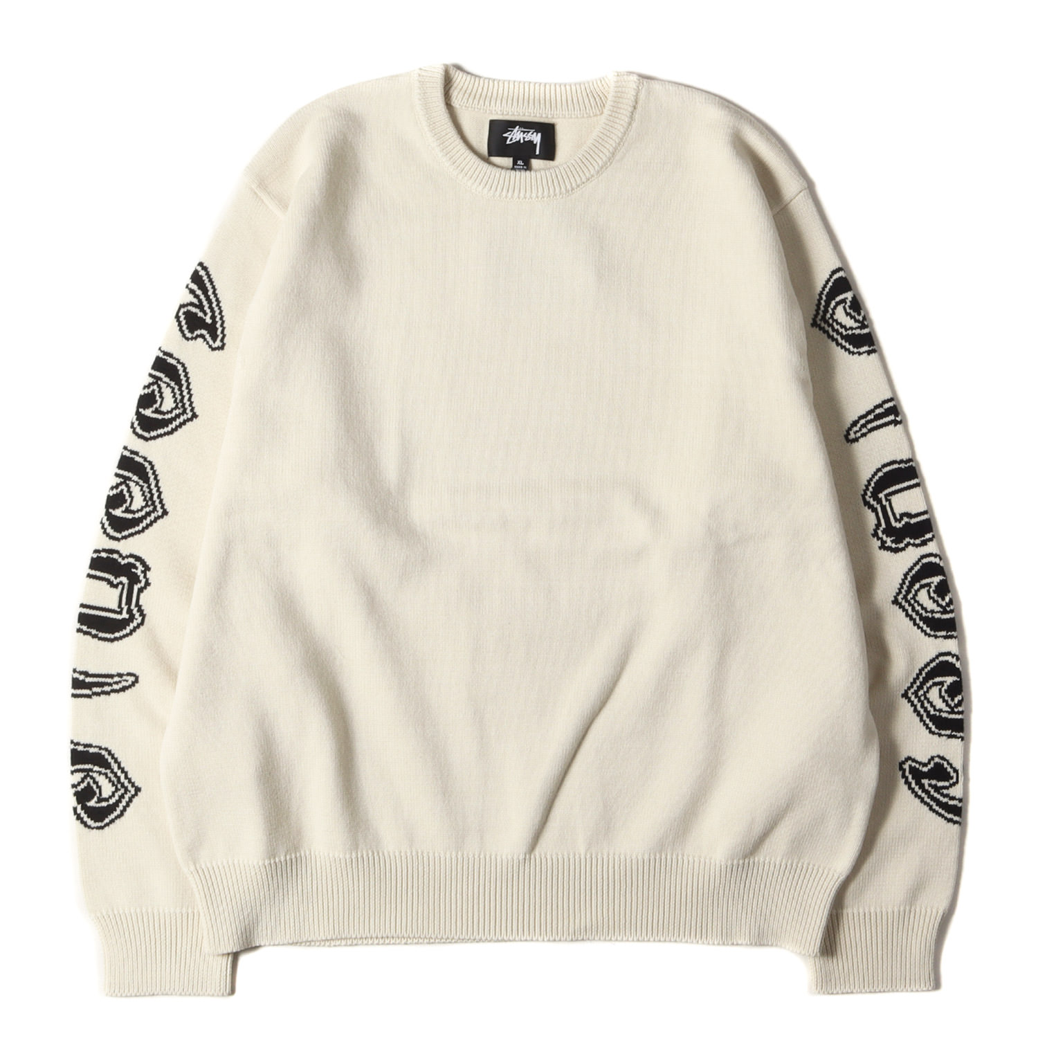 楽天市場】STUSSY ステューシー ニット サイズ:XL 23SS 袖ロゴ クルー