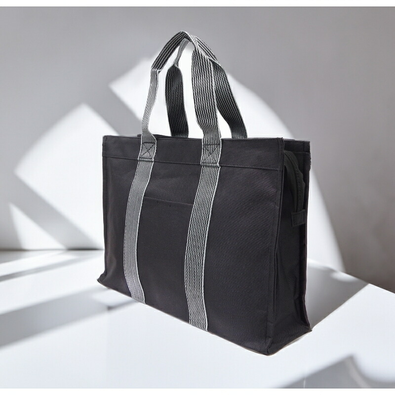 楽天市場】Marib select スクエアトート ファスナー付き トートバッグ