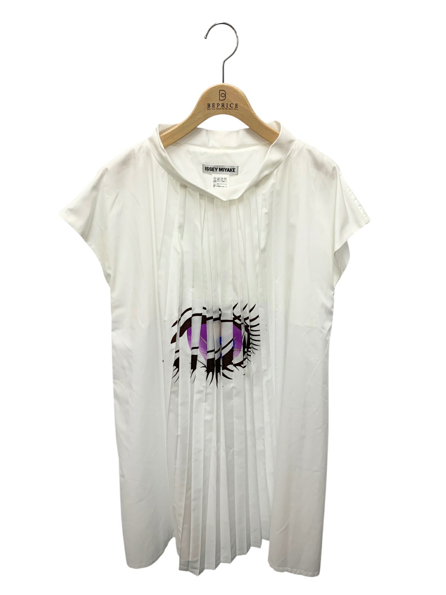 楽天市場】イッセイミヤケ IM11FH242 ワンピース 2 ホワイト プリーツ
