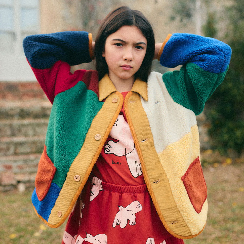 楽天市場】ジャケット ボボ・ショーズ ベビー Color block sheepskin