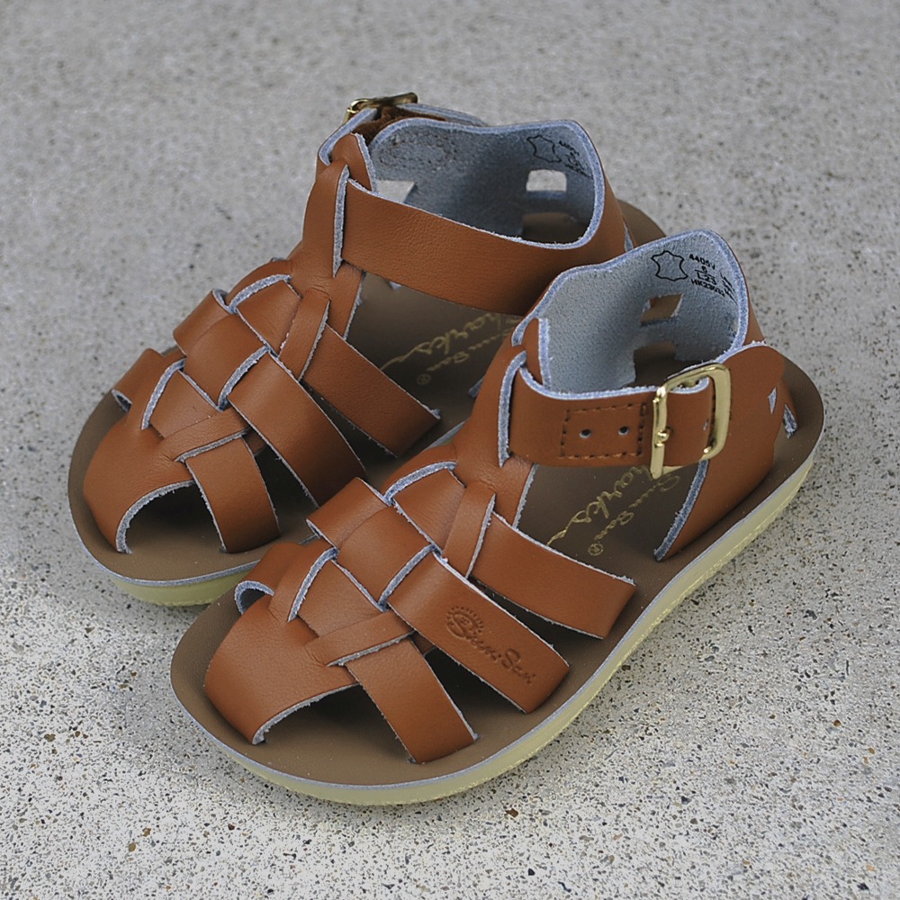 楽天市場】キッズ サンダル ソルトウォーター シャーク ベルクロテープ