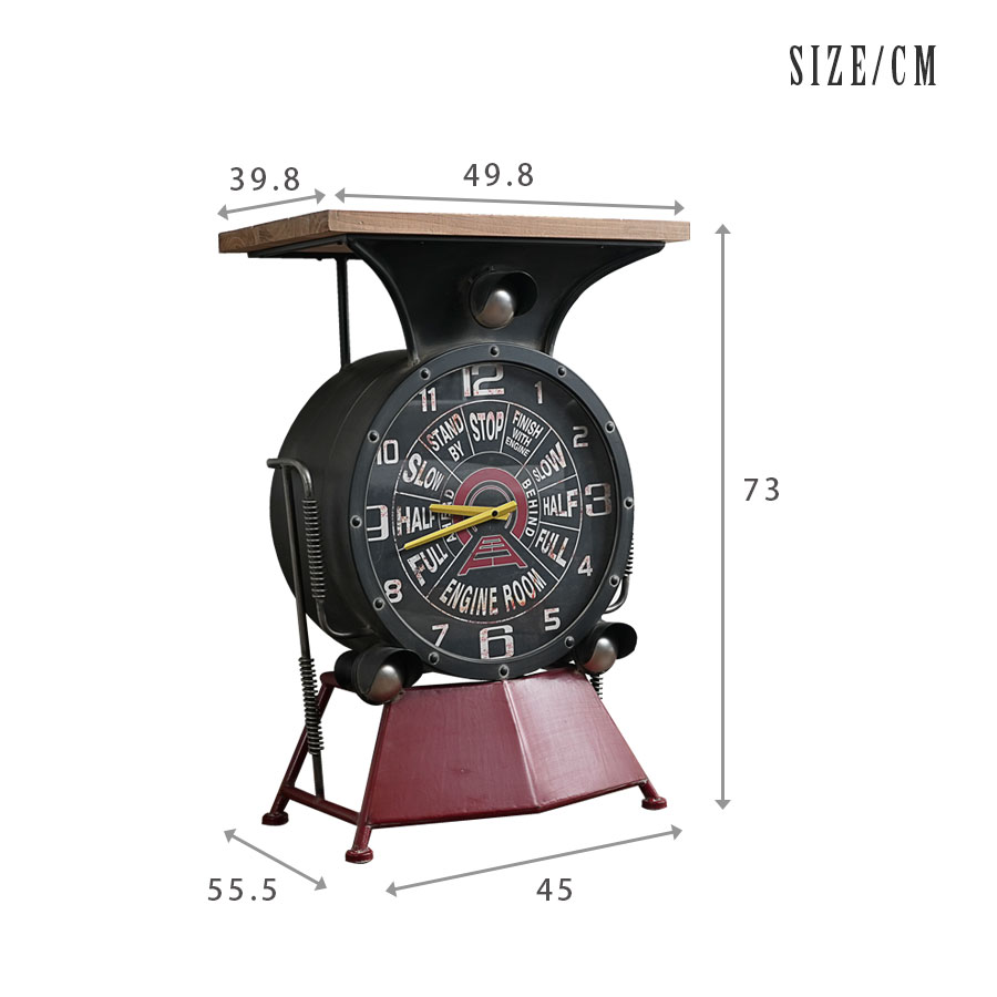 楽天市場】期間中ポイント10倍 時計 置き時計 大型 飾り棚 サイド