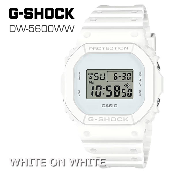 楽天市場】新作 WHITE ON WHITE DW5600 G-SHOCK 腕時計 メンズ