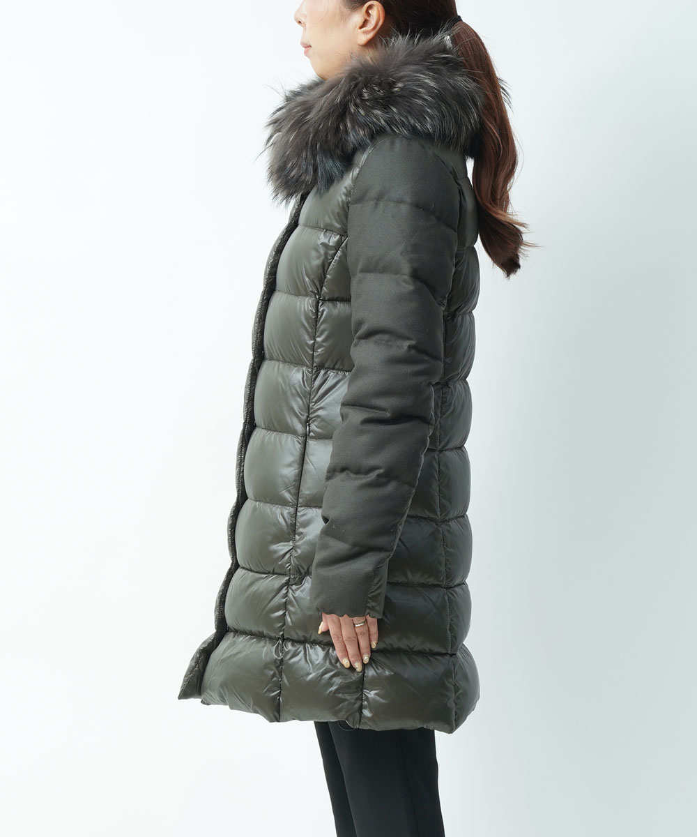 楽天市場】【2/25限定ポイント10倍】デュベティカ DUVETICA ファー付き