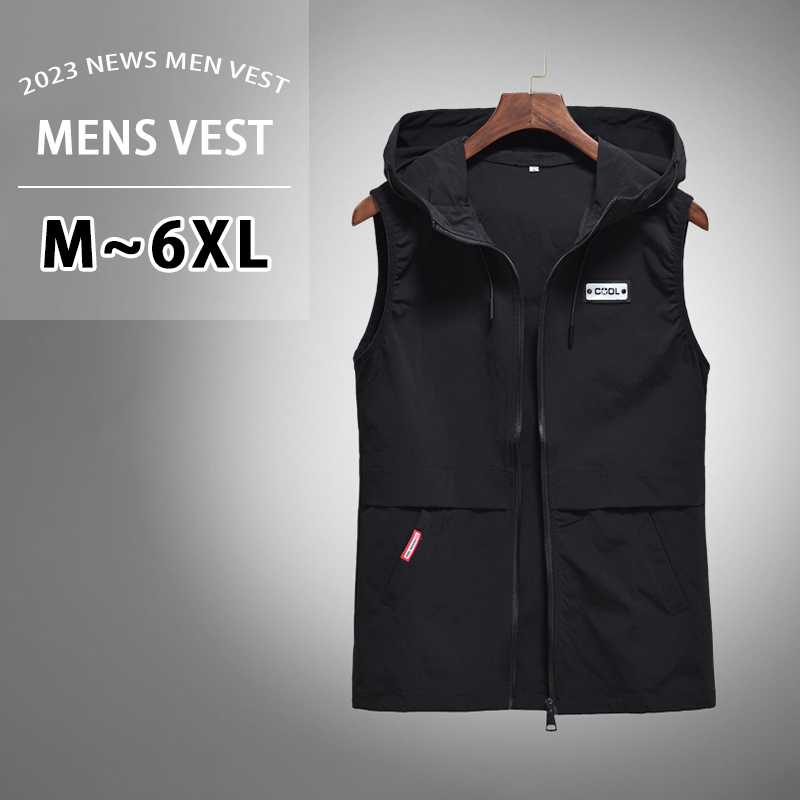 楽天市場】ベスト メンズ 春夏 サマーベストフード付き チョッキ M-6XL