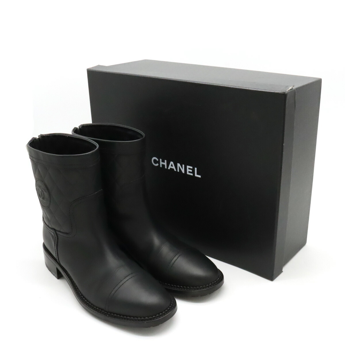 楽天市場】CHANEL シャネル ココマーク マトラッセ エンジニアブーツ