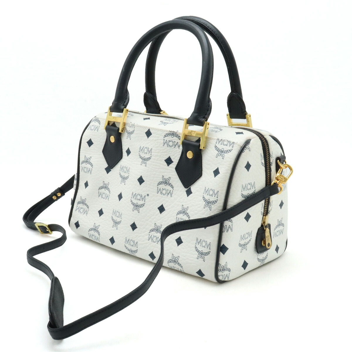 楽天市場】【バッグ】MCM エムシーエム ロゴグラム ミニボストン