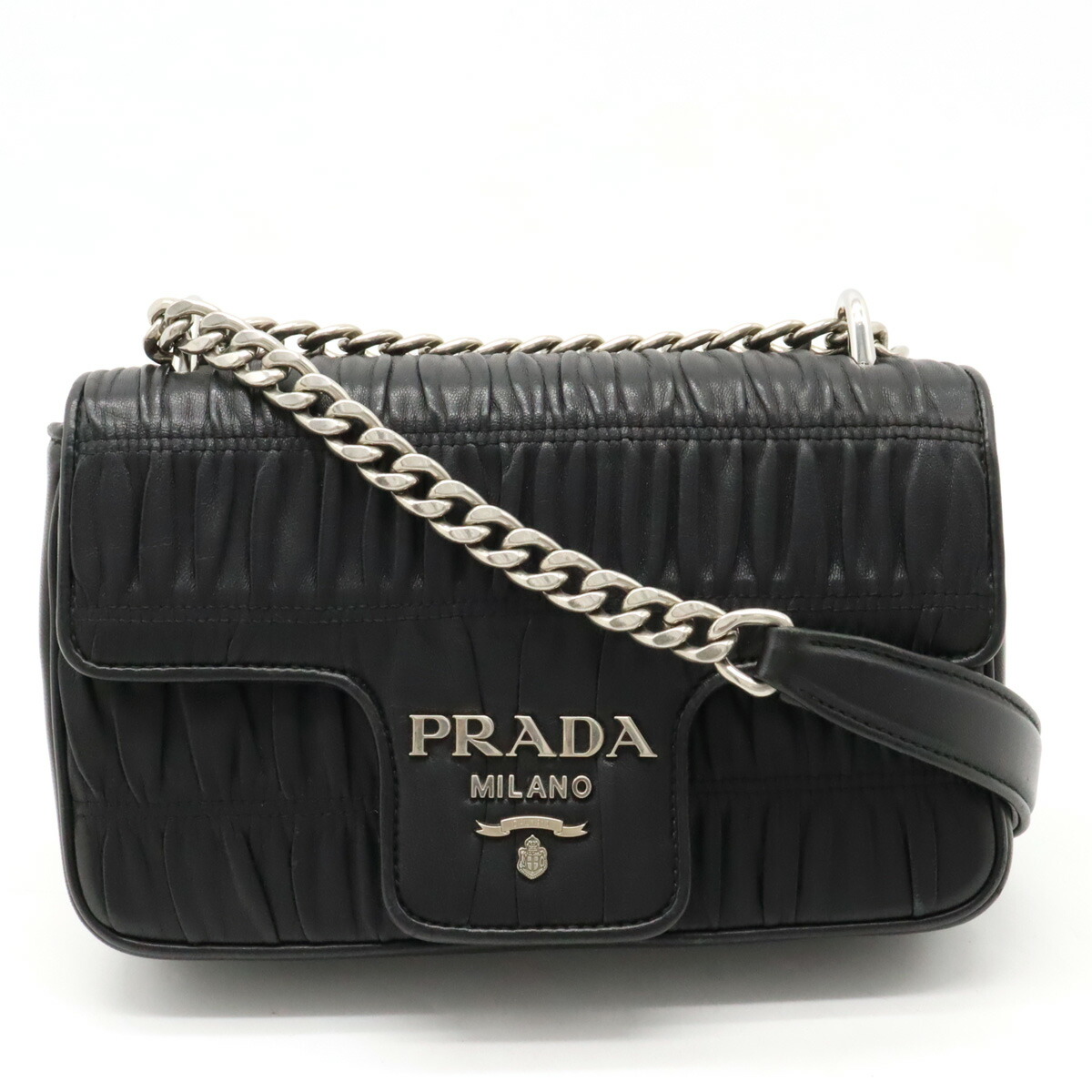 楽天市場】【バッグ】PRADA プラダ ナッパ ゴーフル ギャザー