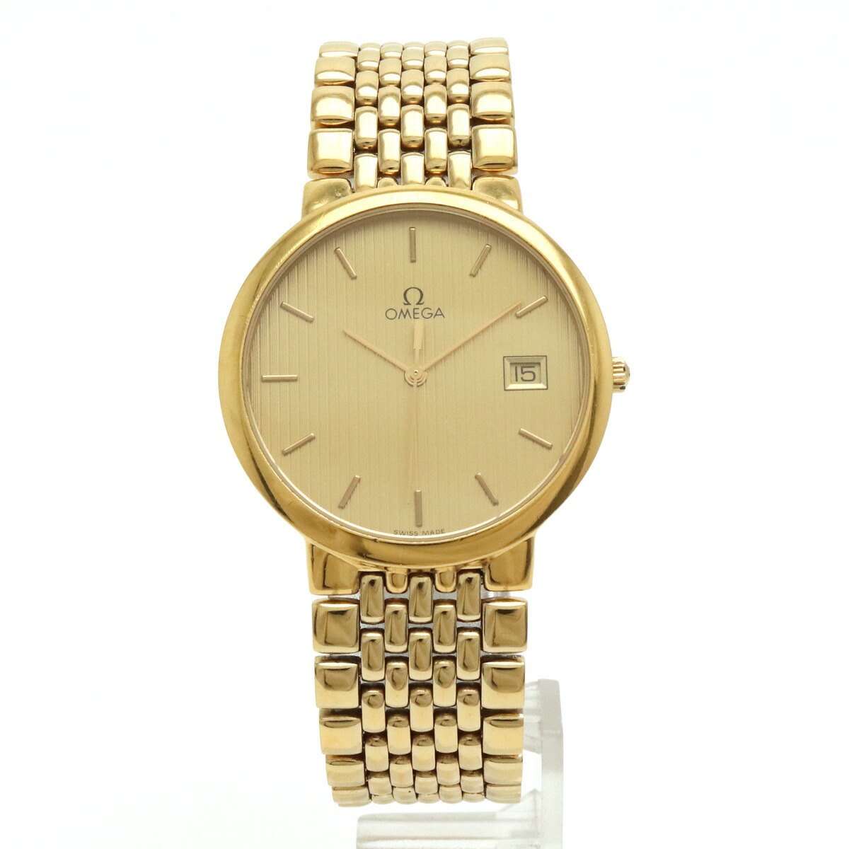 OMEGA時計 デビル deville ゴールド文字盤 プッシュ式 高級 OMEGA