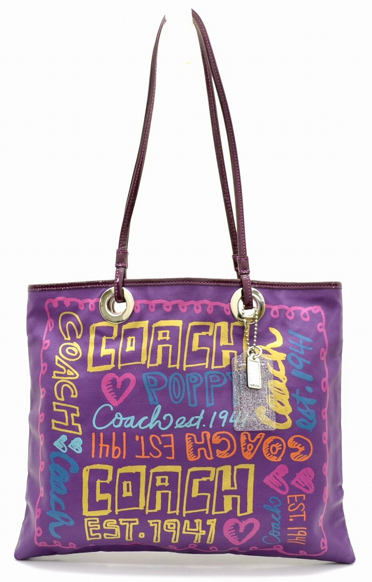 楽天市場】【バッグ】COACH コーチ ポピー エヴィー トートバッグ