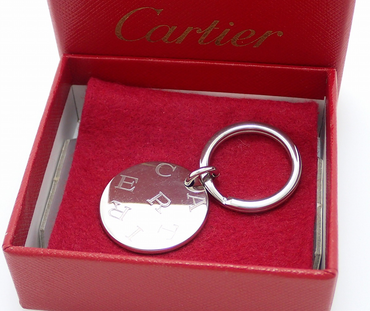 楽天市場】Cartier カルティエ ロゴ モチーフ キーホルダー チャーム